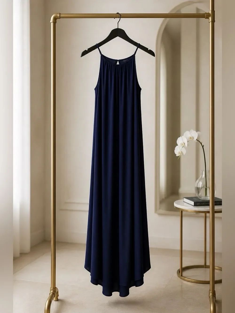 Navy Blue Maxi Dress